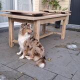 Table de ferme avec rallonges chêne 3m