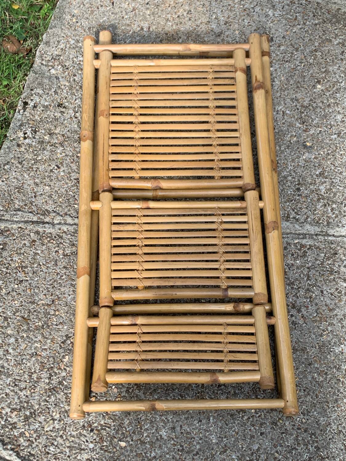 Étagère en bambou pliante