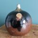 Fig-shaped oil lamp, stoneware soliflore, signed ceramic.