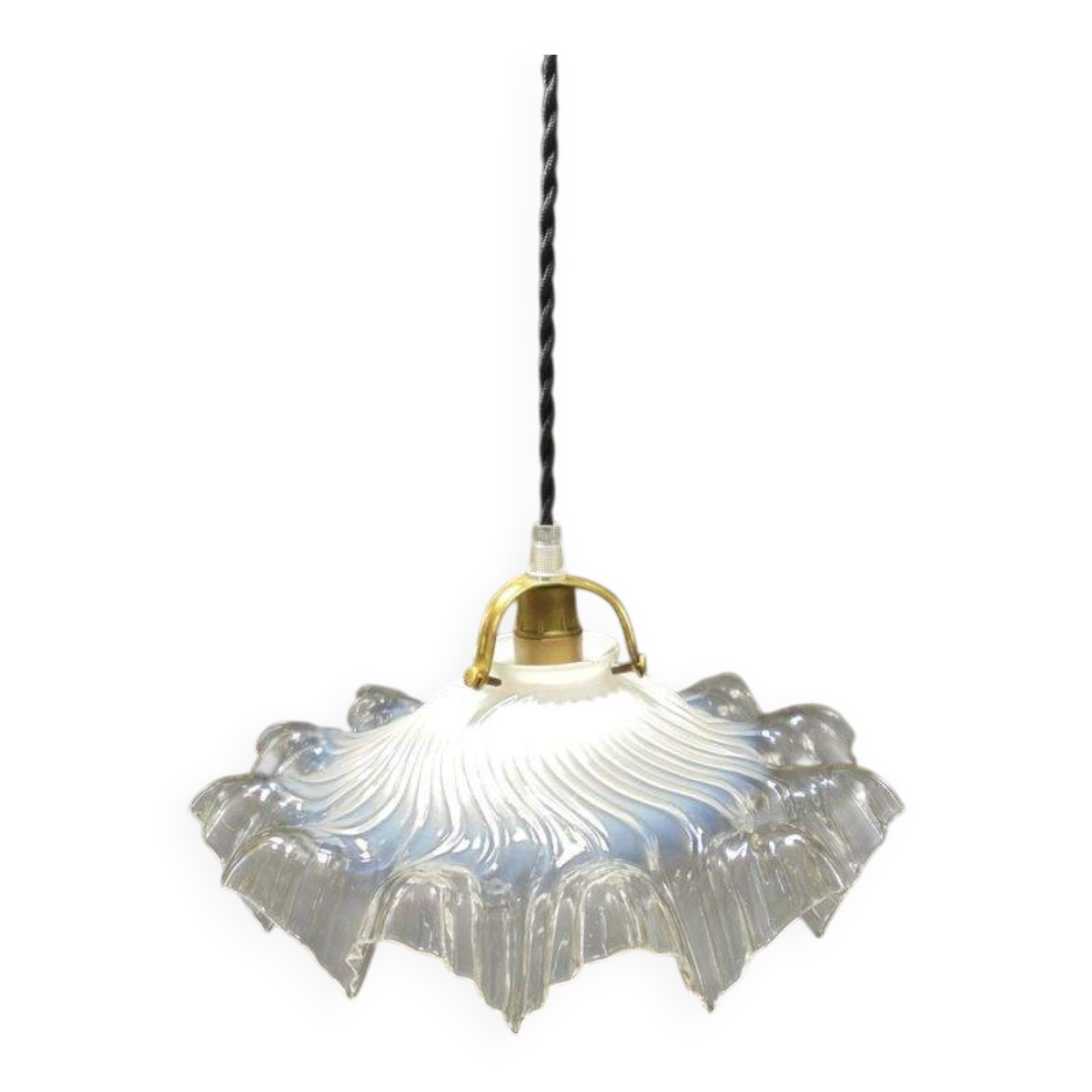 Opaline glass pendant light