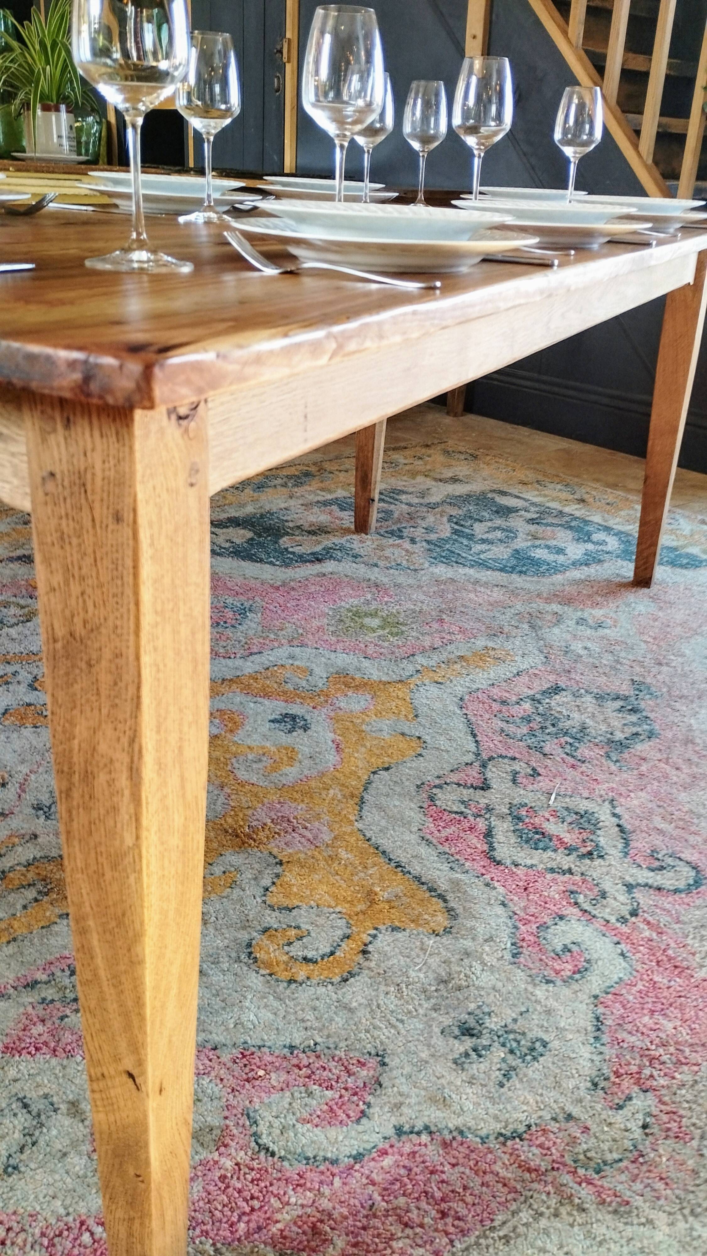 Danish Farmhouse Table with Patina
