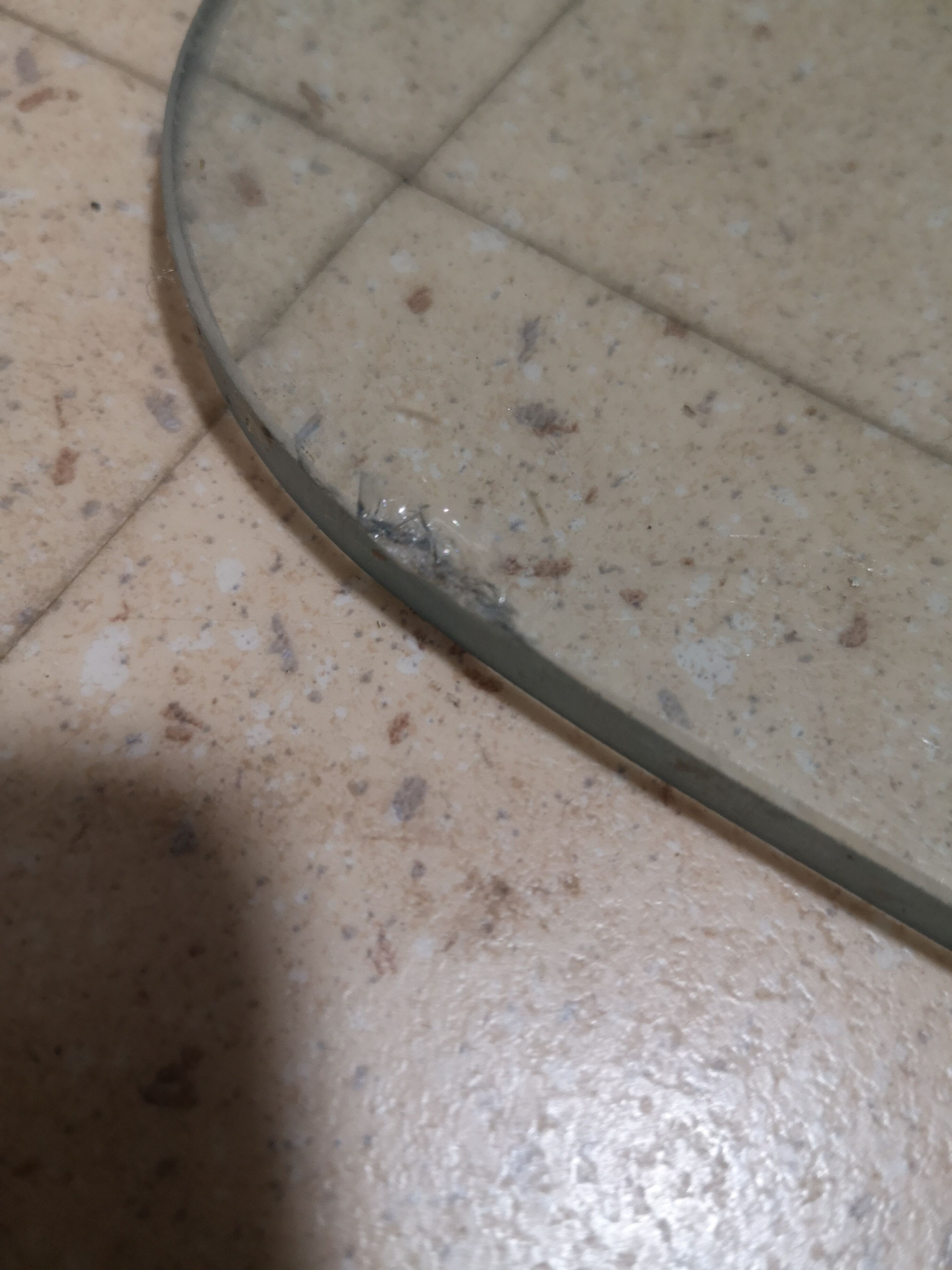 Vintage coffee table chrome and glass