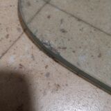 Vintage coffee table chrome and glass