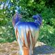 Ceramic vase with equestrian motif