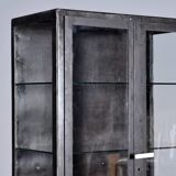 polished iron medical cabinet, 1950’s