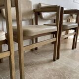 Set of 6 designer wooden chairs