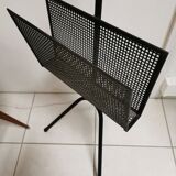 Pair of vintage floor lamps, magazine holders from the 50s