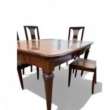 Beautiful Art Deco set Table + 4 chairs