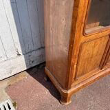 English-style white wooden display case