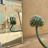 Vintage beveled mirror