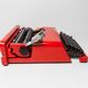 Typewriter Olivetti Valentine 1970