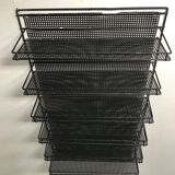 50s shop perforated metal wall shelf