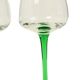 Set of 6 Vintage Luminarc Vins Moselle Wine Glasses Green