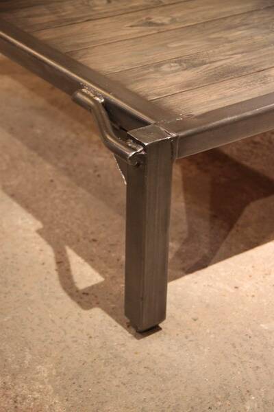 Industrial factory pallet coffee table