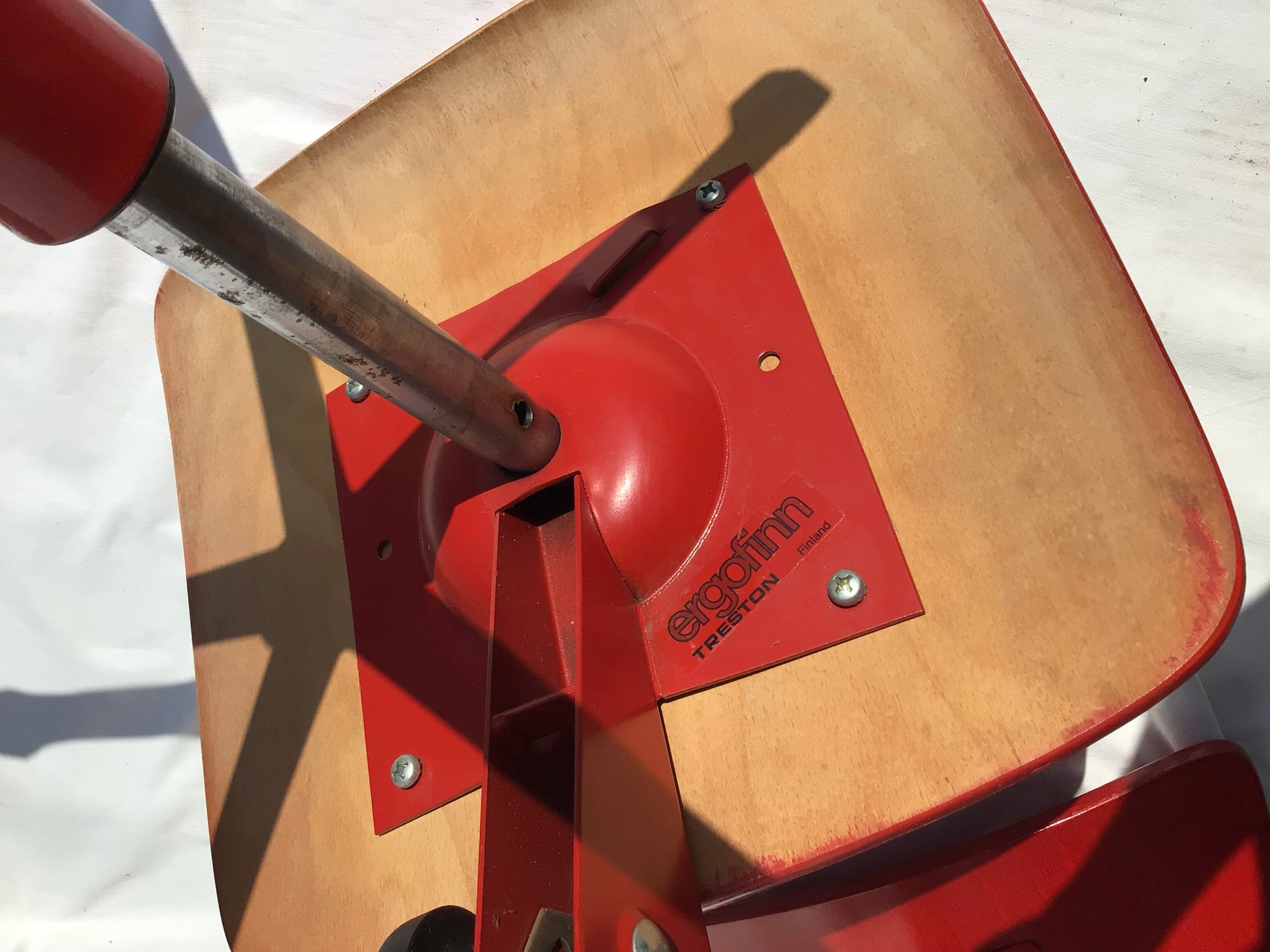 Workshop chair varnished wood Finland Ergofinn