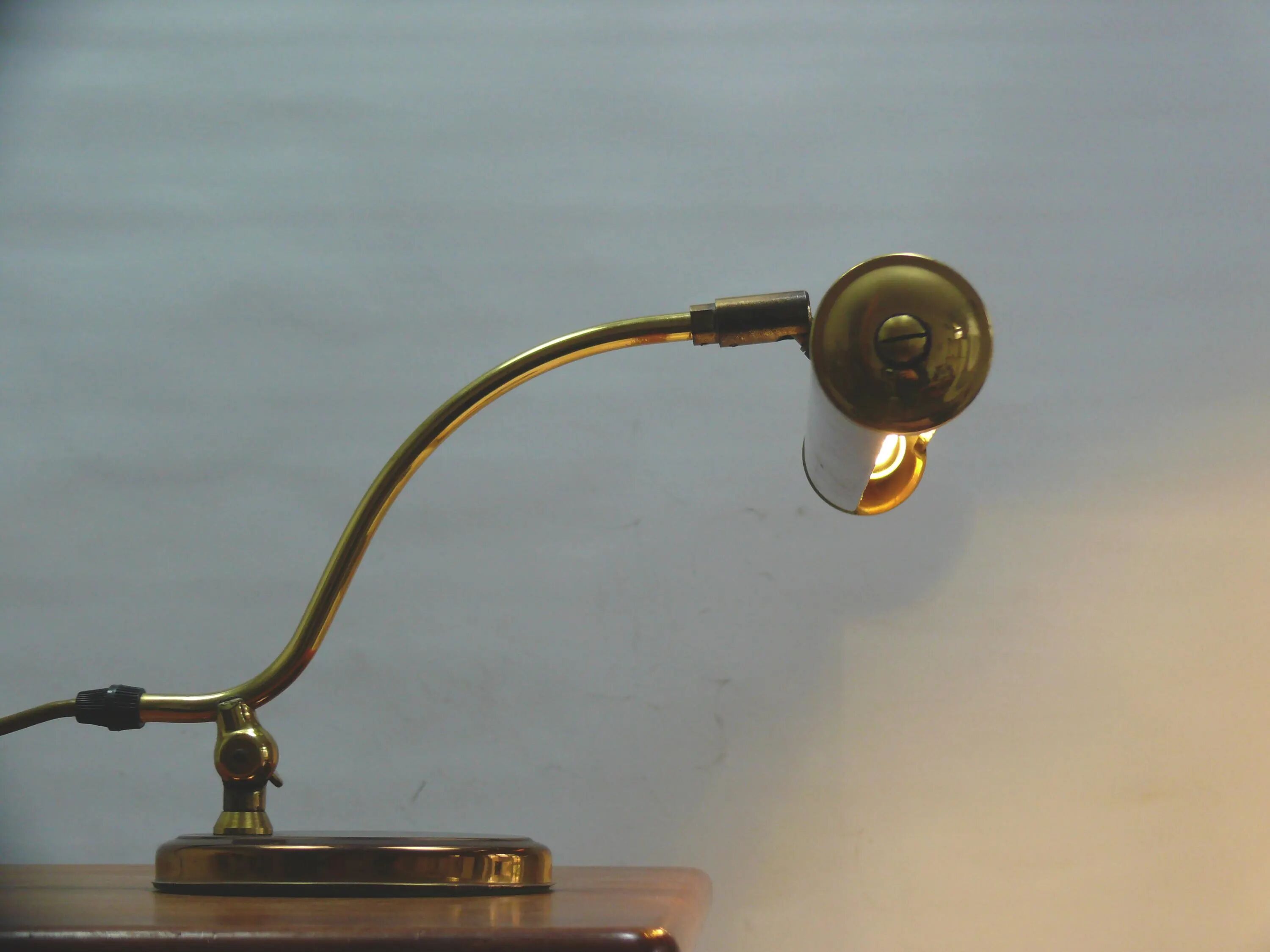 Large brass piano lamp, Pfäffle, 1960s