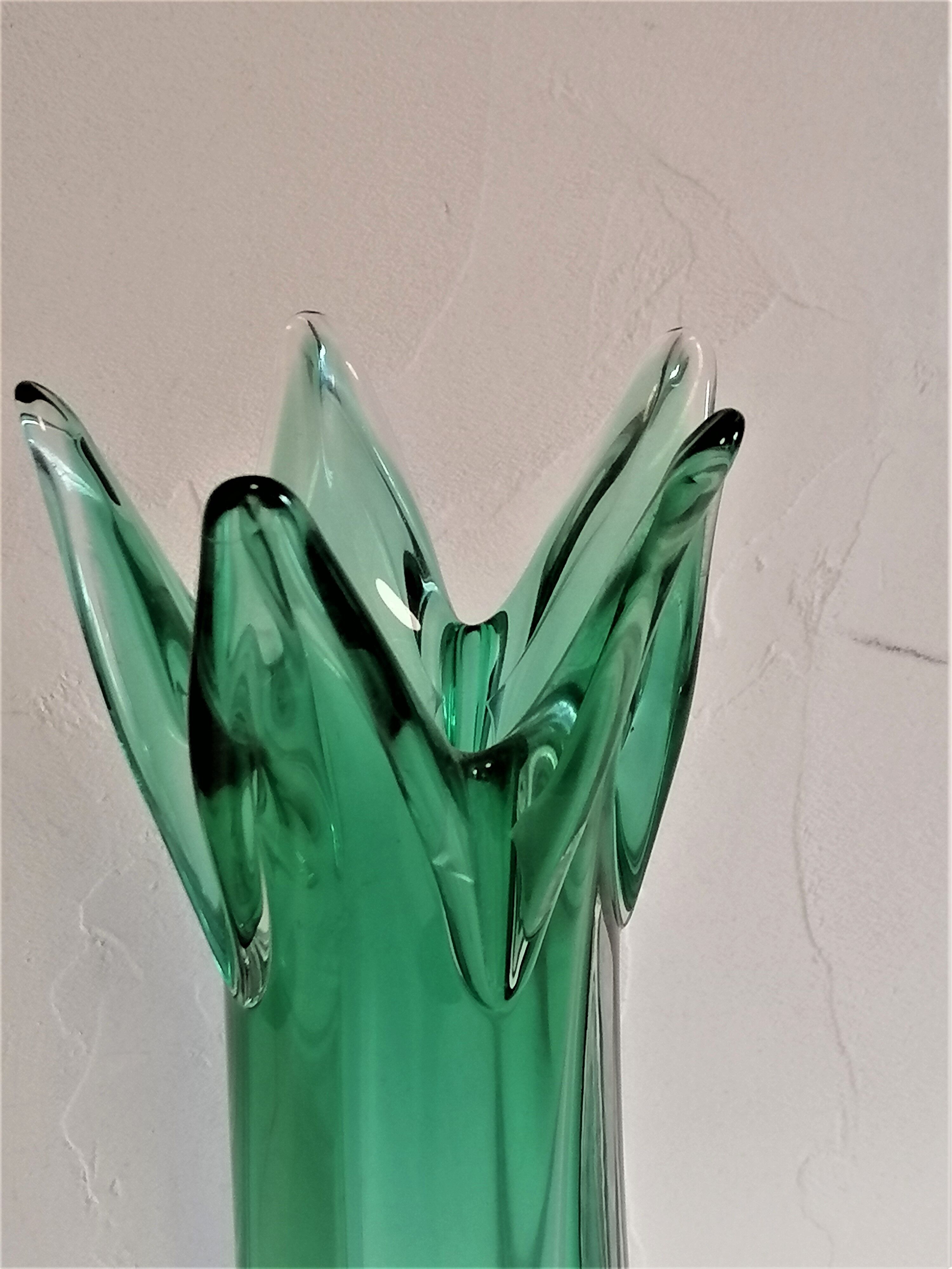 Vintage Murano glass vase from the 60s.