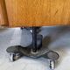 Vintage shop counter made of wood and metal