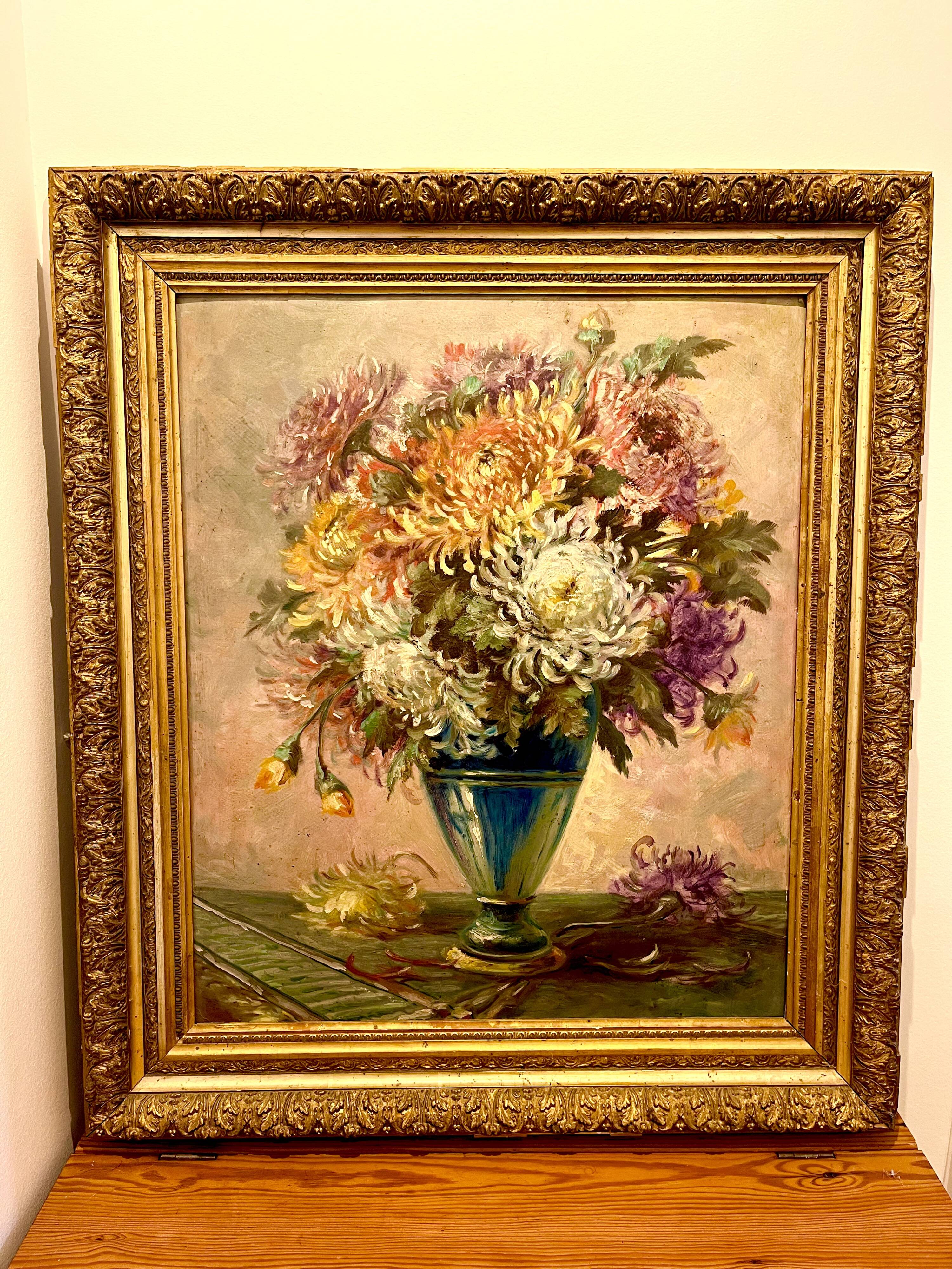Painting flowers