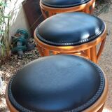 Set of 3 Baumann style bistro stools