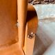 Safari armchair in wood and leather -1950's