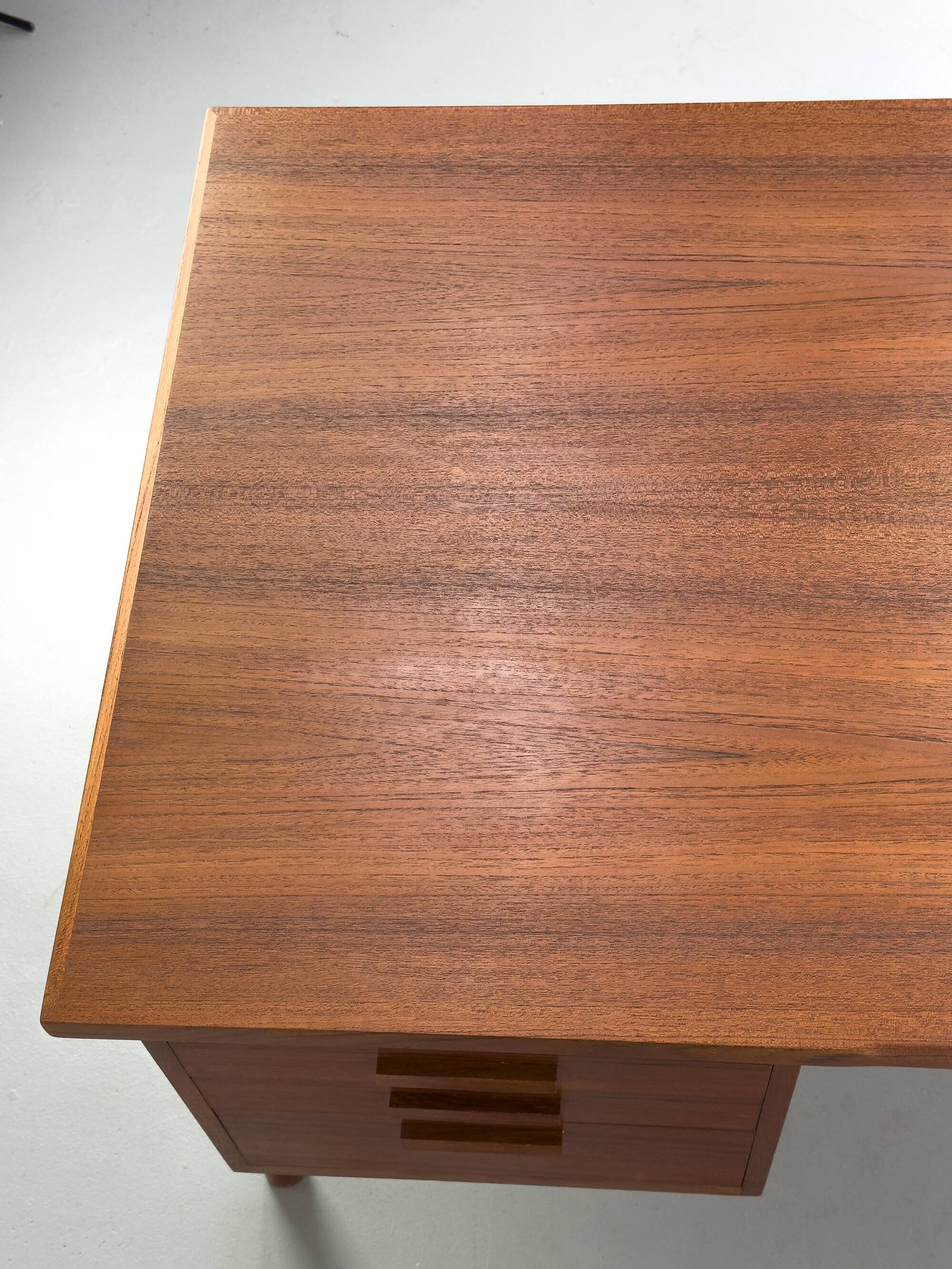 Danish teak desk with drawers, 1960s