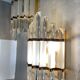 Pair of Benini wall lamps, murano glass Italy 1970s