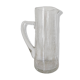 Pichet en verre  craquelé artisanal 24,5 cm