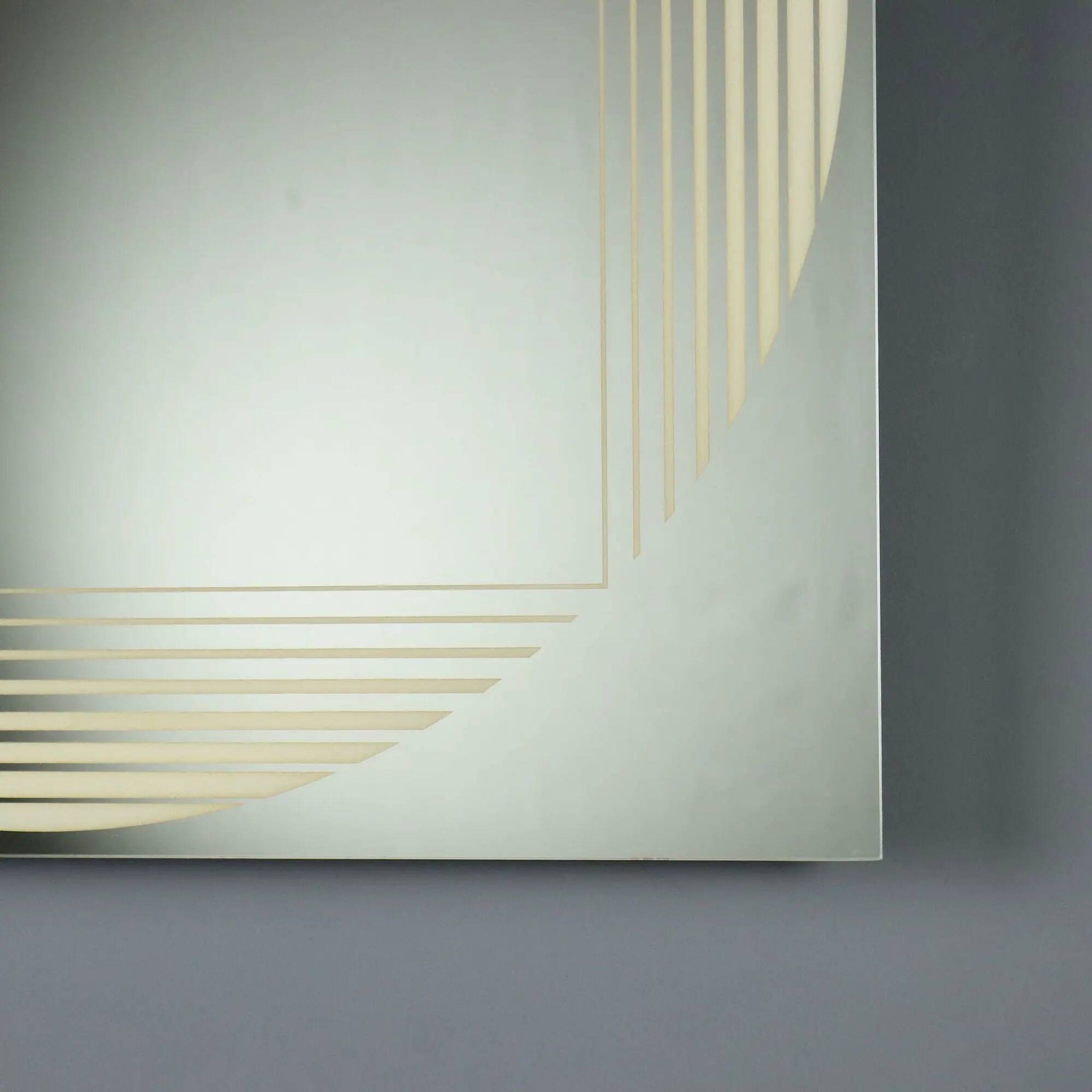 Vintage mirror FontanaArte Brama design Gianni Celada Italy 1970s