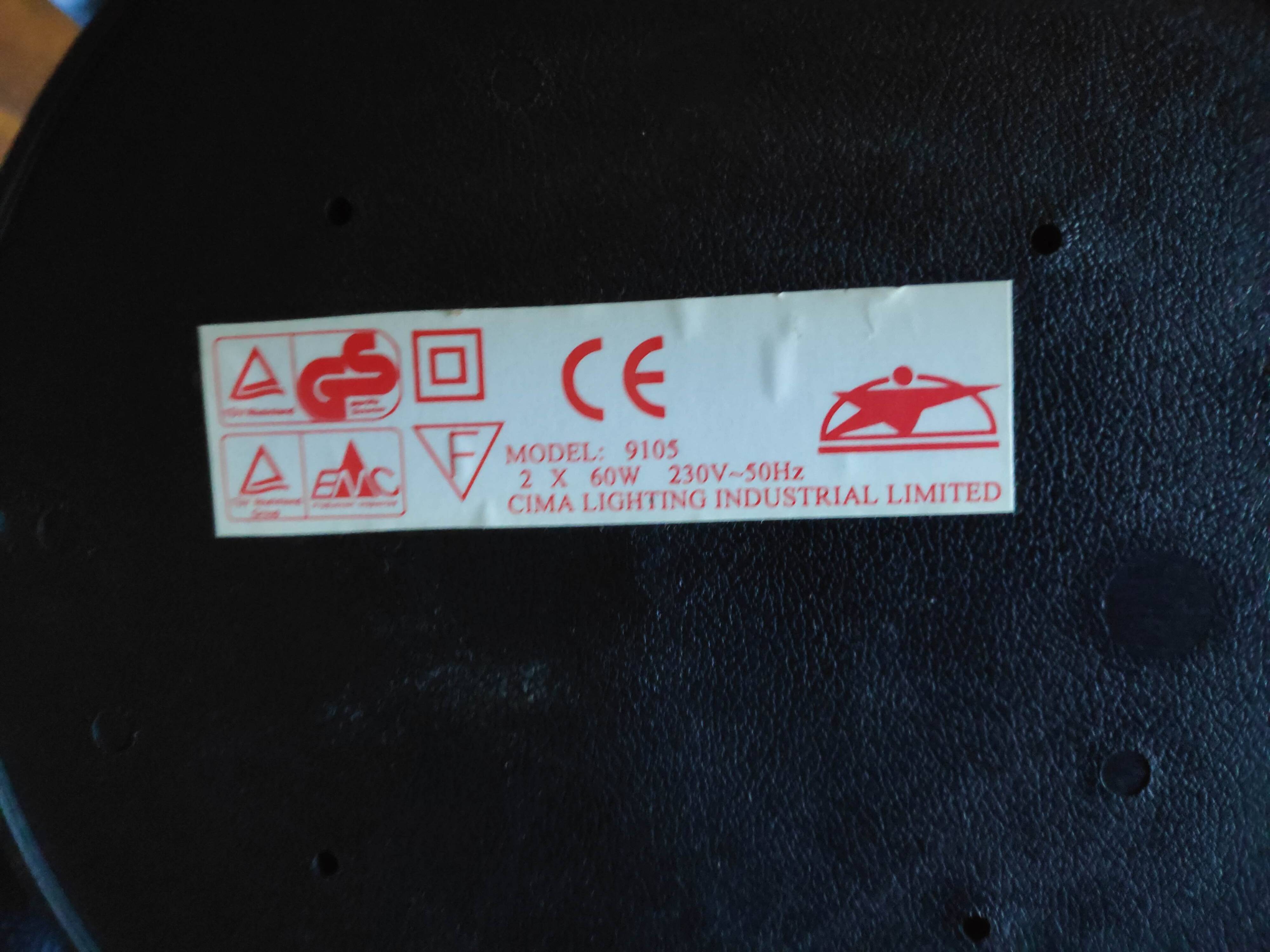 Pair of mushroom lamps model CIMA Lighting Industrial 1970