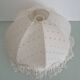 Hanging lampshade in English embroidery