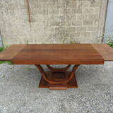 Art deco table with rosewood extensions