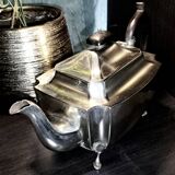 Magnifique Théière Art Déco en métal Argenté - 1920 - Origine Angleterre