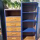 Asymmetrical midnight blue wardrobe