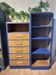 Asymmetrical midnight blue wardrobe