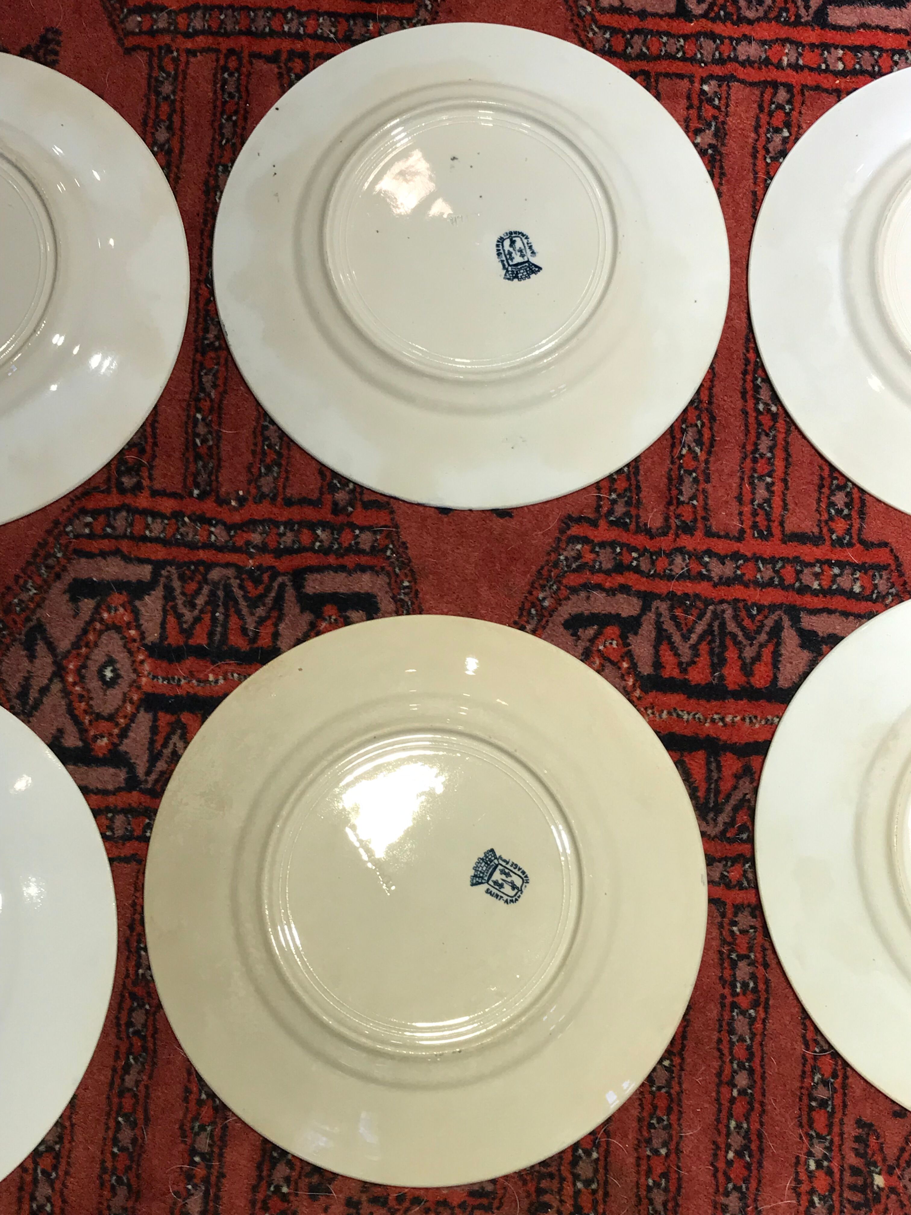 Flat plates 12, Terre de Fer, St Amand & Hamage