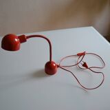 Lampe de bureau vintage France rouge Postmoderniste années 80 1980