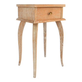 Ceruse wood bedside table