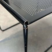 Table d'appoint postmoderne en métal perforé Ikea, années 1980