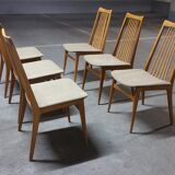 6 chairs Scandinavian years 50 60 Lubke