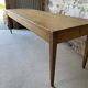 Large antique wooden table with turned legs – 250 cm
