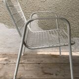 Serie de 8 chaises anciennes Emu modèle  Rio années 50