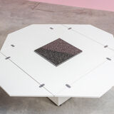 Van den Berghe Pauvers postmodern geometry dining table 1980