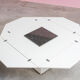 Van den Berghe Pauvers postmodern geometry dining table 1980