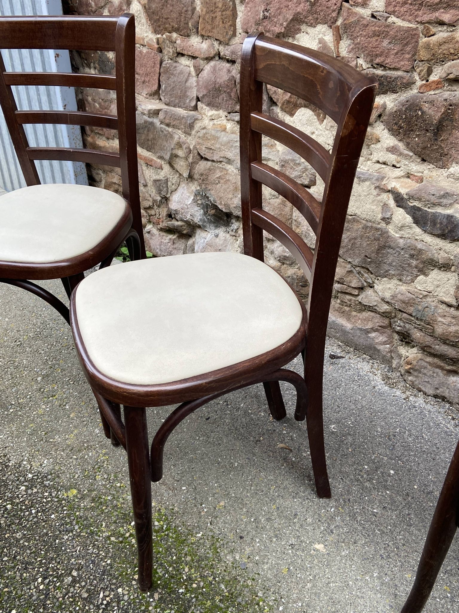 4 vintage bistro chairs