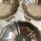 Vintage stainless steel stemmed cups