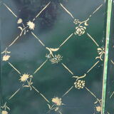 old fire screen in decoré steel 1900