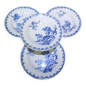 4 Gien Chardons soup plates (9)