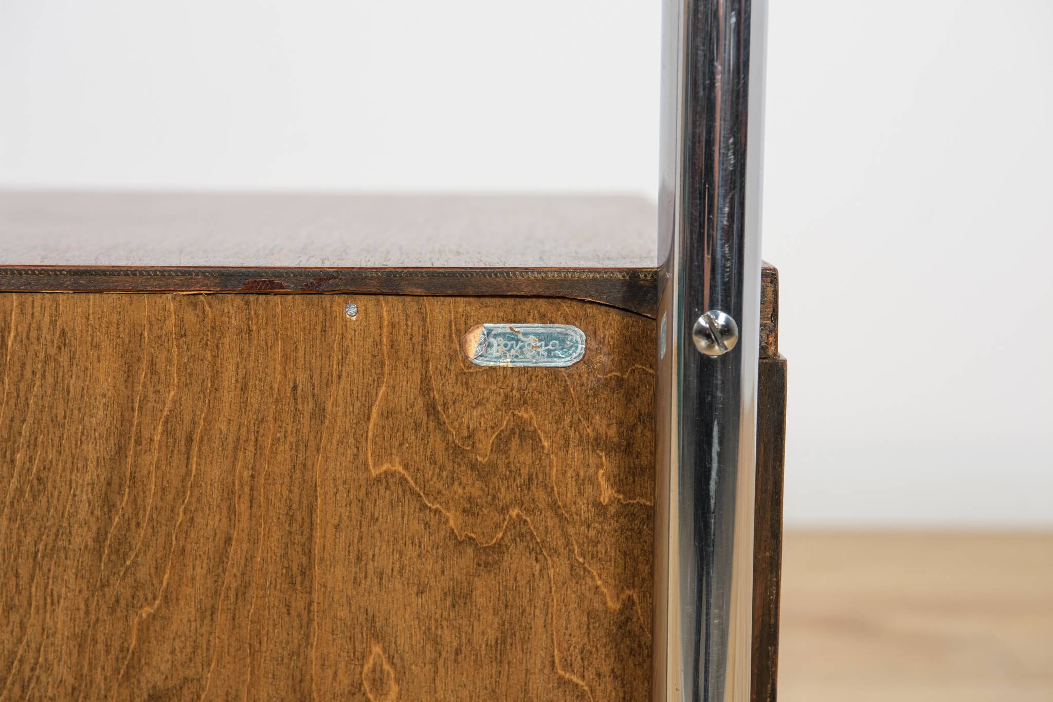 Mid-century nightstands Bauhaus from Mücke-Melder, 1930s, Czechoslovakia, set of 2