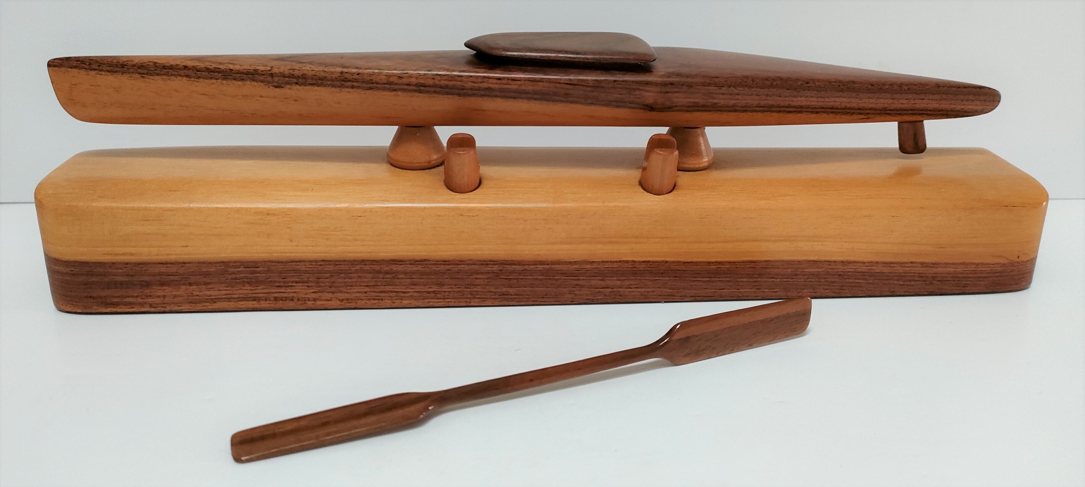 Kayak scale model violet wood